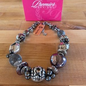NWT Premier Designs Silver Necklace
